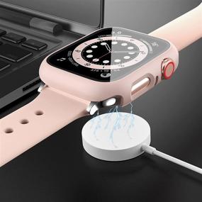 img 1 attached to 🌸 10-пакет чехла для Apple Watch с защитным стеклом для экрана Apple Watch 38 мм серии 3/2/1 - JZK HD Hard PC Guard Bumper с леопардовым и подсолнуховым узорами, защитный чехол для iWatch 38 мм с улучшенным SEO.