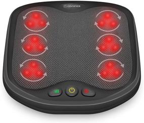 img 4 attached to 👣 Ultimate Comfort: Comfier Shiatsu Foot Massager with Heat - Kneading Foot & Back Massager for Plantar Fasciitis Relief and Feet Warmer for Men and Women