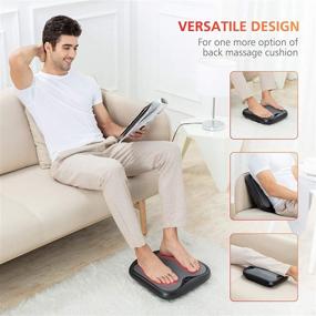 img 3 attached to 👣 Ultimate Comfort: Comfier Shiatsu Foot Massager with Heat - Kneading Foot & Back Massager for Plantar Fasciitis Relief and Feet Warmer for Men and Women