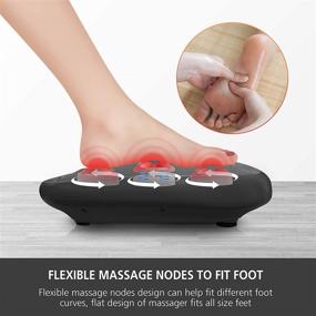 img 1 attached to 👣 Ultimate Comfort: Comfier Shiatsu Foot Massager with Heat - Kneading Foot & Back Massager for Plantar Fasciitis Relief and Feet Warmer for Men and Women