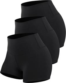 img 4 attached to CHRLEISURE Workout Booty Spandex Shorts: Comfortable High Waist Yoga Bike Shorts for Women
