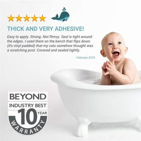 img 2 attached to 🛁 Large Non-Slip Kids Bath Tub Floor Mat with Decal Tread Stickers - Ideal for Baby Shower and Bathtub Appliques