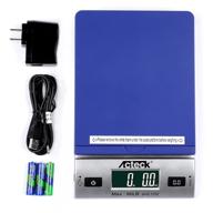 📦 acteck 86lbx0.1oz digital shipping and postal scale (a-ds86 blue): batteries & ac adapter included for maximum convenience logo