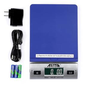 img 4 attached to 📦 Acteck 86LBx0.1OZ Digital Shipping and Postal Scale (A-DS86 Blue): Batteries & AC Adapter Included for Maximum Convenience