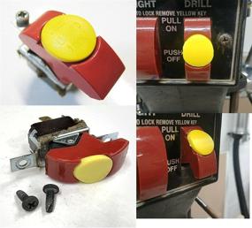 img 3 attached to 🛠️ Craftsman Radial Arm Jointer Band Drill Sears Table Saw, Sander, Band Saw, Drill Press Parts - Yellow Safety Switch Key, Oval Shape (2pcs-pack)