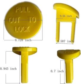 img 2 attached to 🛠️ Craftsman Radial Arm Jointer Band Drill Sears Table Saw, Sander, Band Saw, Drill Press Parts - Yellow Safety Switch Key, Oval Shape (2pcs-pack)