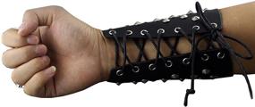 img 1 attached to Gothic Metal Studded Bracelet Wristband