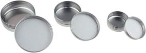 img 2 attached to 📦 LJY 36-Piece Round Aluminum Cans: Screw Lid Metal Tins Jars for Storage - Empty Slip Slide Containers, 4oz 2oz & 1oz Mixed Sizes