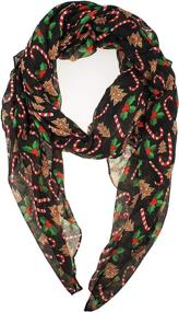 img 3 attached to Vivian Vincent Elegant Christmas Infinity Women's Accessories and Scarves & Wraps