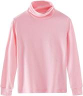 soft cotton long sleeve mock turtleneck shirts for spring&amp;gege little &amp; big kids logo