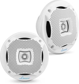 img 4 attached to 6.5-Inch Dual Waterproof Marine Speakers - 400W 4Ohm Outdoor Car/Boat Radio Stereo Speakers | Waterproof & Weatherproof Marine Stereo Speakers System Pair | Mounting Kit, Speaker Wire, Grill | Lanzar AQ6CXW