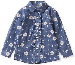 img 4 attached to 👸 OCHENTA Princess Collar Uniform Bowknot Girls' Clothing: Stylish Tops, Tees & Blouses