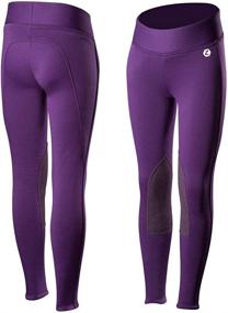 img 3 attached to Horze Active Knee Patch Winter Tights