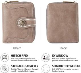 img 1 attached to Wallets Blocking Genuine Leather Wallet Women's Handbags & Wallets for Wallets