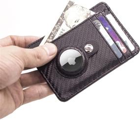 img 3 attached to Airtag Wallet Holster: Stylish and Versatile Minimalist Multifunctional Accessory