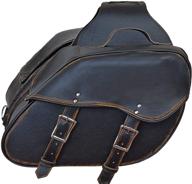 motorcycle riding leather saddlebag release logo