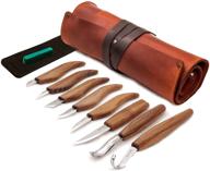 enhanced beavercraft wood carving kit s18x - comprehensive wood carving knife set - expert spoon carving tools set - whittling knives kit - all-in-one woodworking kit with large whittling kit s18x logo