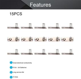 img 2 attached to Fielect 15 Sets AA Battery Negative To Positive Conversion Spring Contact Plate