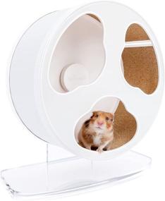 img 4 attached to 🐹 Quiet Hamster Exercise Wheel: Niteangel Clouds Series for Dwarf Syrian Hamsters, Gerbils, Mice, and More!