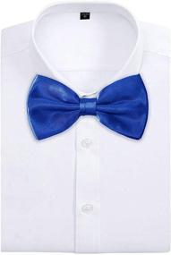 img 3 attached to 🎩 AVANTMEN Solid Satin Formal Bowties