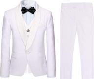🤵 elegant boys' wedding attire: boyland pieces tuxedo jacquard clothing collection logo