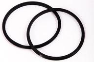 🔍 2-pack replacement rubber gasket seal rings - 30 oz tumbler vacuum stainless steel cup flex spare o-ring top lid - cocostraw brand (30 oz - pack of 2) logo