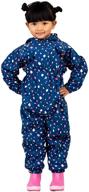 🌧️ jan & jul cozy-dry waterproof fleece-lined rain suit: ideal one-piece for baby and toddler logo