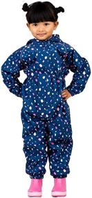 img 4 attached to 🌧️ JAN & JUL Cozy-Dry Waterproof Fleece-Lined Rain Suit: Ideal One-Piece for Baby and Toddler