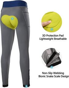 img 1 attached to Dasawamedh Womens Padded Pants Cycling