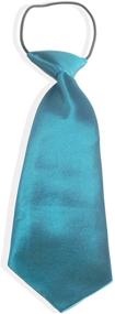 img 4 attached to 👔 Blue Polyester Neckties for Boys - Stylish Solid Color Accessories