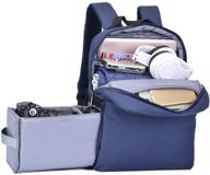 📷 caden dslr slr camera bag backpack with 14-inch laptop compartment water-repellent for women and men photographers, camera case backpack compatible with nikon, sony, canon, mirrorless cameras and tripod accessories logo