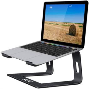 img 4 attached to Ergonomic Aluminum Laptop Stand for Desk - Portable & Detachable Laptop Riser Holder | Compatible with MacBook Pro Air, Dell, HP, Lenovo, Samsung | 10-15'' Notebook Stand
