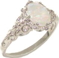 💍 exquisite 925 sterling silver womens opal band ring - a genuine gem! logo