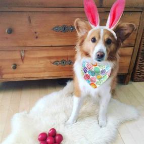 img 1 attached to Dog Easter Costume Egg Bandana