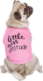 img 1 attached to 🐶 Parisian Pet Funny Cute Dog Cat Pet Shirts: Cautionary Licker, Fitness Enthusiast, Adorable Monster, WTF Apparel, Best Friend Forever, Bling Dollar Sign, Treat Seeker, Irresistible Charm, Feisty Little Miss