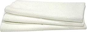 Eurow Microfiber Waffle Weave Kitchen Towel (3-Pack, White)