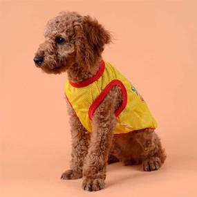 img 3 attached to 🦸 Superman Shirt Pet Clothes: Trendy Dog Cat Puppy Summer Vest T-Shirt