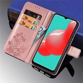 img 1 attached to 📱 Supdigital Galaxy A32 5G Wallet Case [Not for A32 4G], [Flower Embossed] Premium PU Leather Flip Protective Case Cover with Card Holder and Stand for Samsung Galaxy A32 5G 2021 Release (Rose Gold): Stylish & Functional Phone Protection