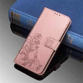 img 3 attached to 📱 Supdigital Galaxy A32 5G Wallet Case [Not for A32 4G], [Flower Embossed] Premium PU Leather Flip Protective Case Cover with Card Holder and Stand for Samsung Galaxy A32 5G 2021 Release (Rose Gold): Stylish & Functional Phone Protection