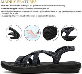 img 1 attached to SERIMINO Walking Waterproof Sandals Comfortable Women's Shoes