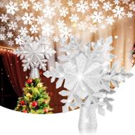 christmas areker rotating snowflake projector logo