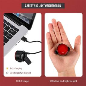 img 1 attached to Rechargeable Waterproof Headlight Taillight Flashing Sports & Fitness
