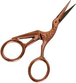 img 1 attached to 🧵 Vintage Stork Scissors for Sewing Kit - Small Stainless Steel Embroidery Scissors for Home Crafting, Needlework, and DIY Supplies