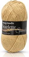 🧶 topaz sparkle yarn by mary maxim starlette: medium worsted weight yarn for knitting & crocheting, 98% acrylic & 2% polyester, 4 ply - 196 yards logo