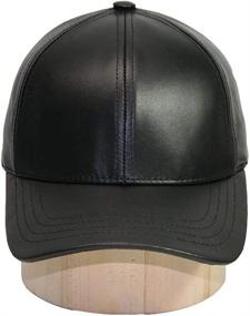 img 2 attached to 🧢 USA-Made Adjustable Baseball Cap - Emstate Genuine Cowhide Leather