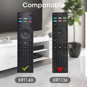 img 3 attached to Улучшенный силиконовый защитный чехол для смарт-пульта Vizio XRT140 - красный.