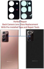 img 1 attached to 📸 High-Quality OEM Note 20 Ultra Rear Camera Lens Glass Replacement Kit with Tools - Samsung Galaxy Note 20 Ultra