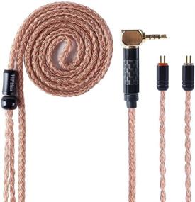 img 4 attached to 🎧 HifiHear 16 Core 6N Single Crystal Copper Earphone Cable for KZ AS10 ZS7 CCA C16 C10 ZS6 AS06 ZST ZS10 LZ TRN V80 (2 Pin 2.5mm), L-Shaped Plugs, Detachable Replacement Cable