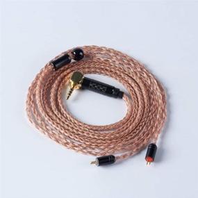 img 1 attached to 🎧 HifiHear 16 Core 6N Single Crystal Copper Earphone Cable for KZ AS10 ZS7 CCA C16 C10 ZS6 AS06 ZST ZS10 LZ TRN V80 (2 Pin 2.5mm), L-Shaped Plugs, Detachable Replacement Cable