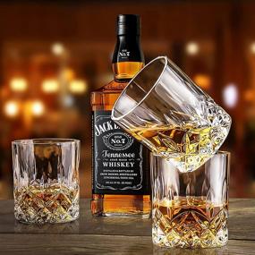 img 1 attached to 🥃 OPAYLY Crystal Whiskey Glasses Set - High-Quality Rocks Glasses for Premium Drinking Experience